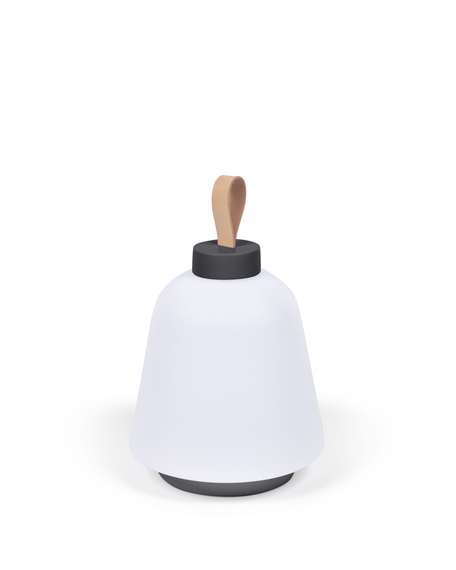 Udiya Настольная лампа из полиэтилена и металла с черной отделкой