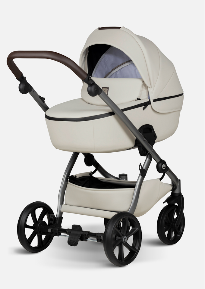 Tutis Коляска 2 в 1 UNO 5+ Leather Black Sesame