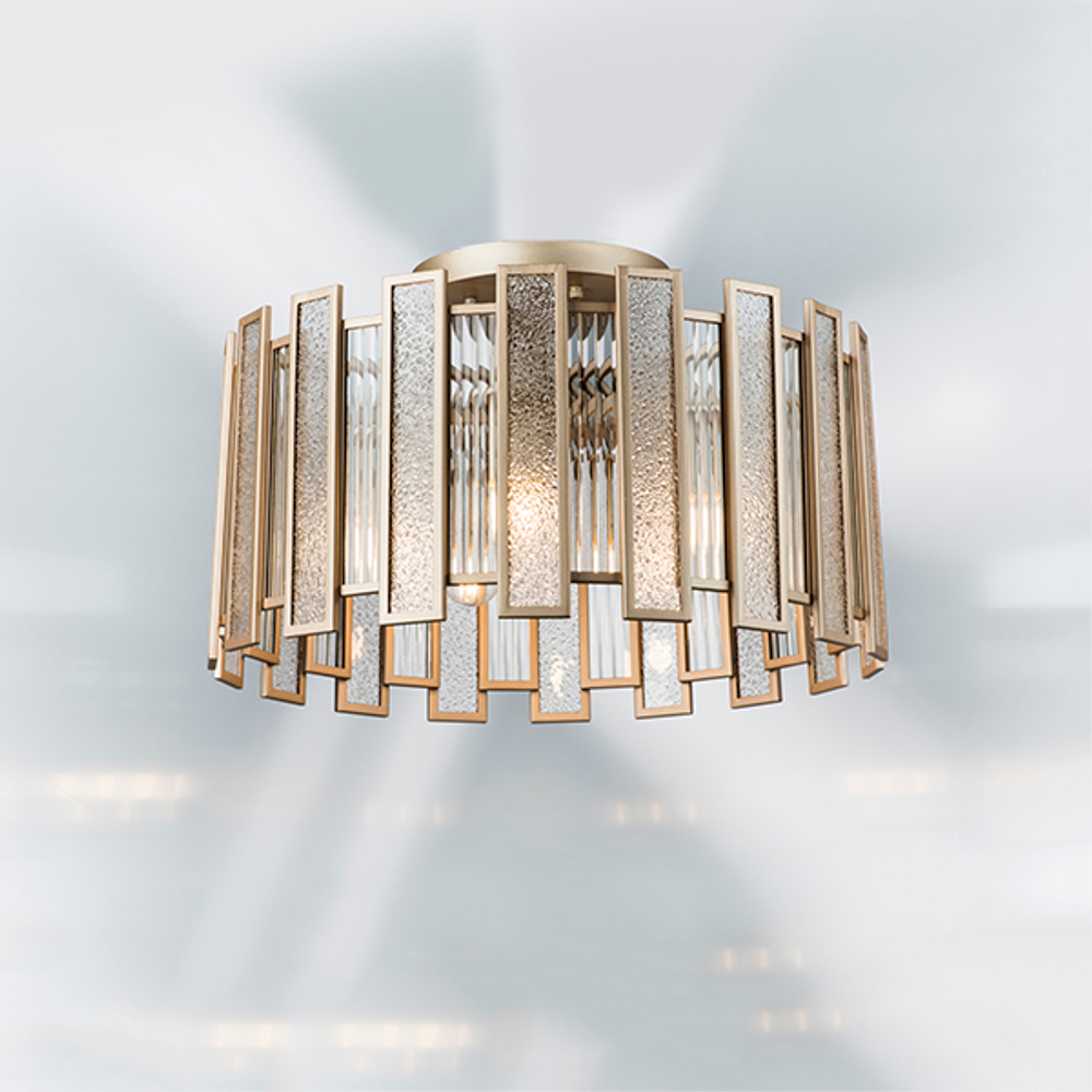 712052 Люстра AGAVE 5х40W E27 ШАМПАНЬ/ПРОЗРАЧНЫЙ