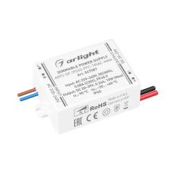 Блок питания ARPJ-SP-39260-PFC-TRIAC-MINI (10W, 20-39V, 260mA) (Arlight, IP65 Пластик, 5 лет) 047587