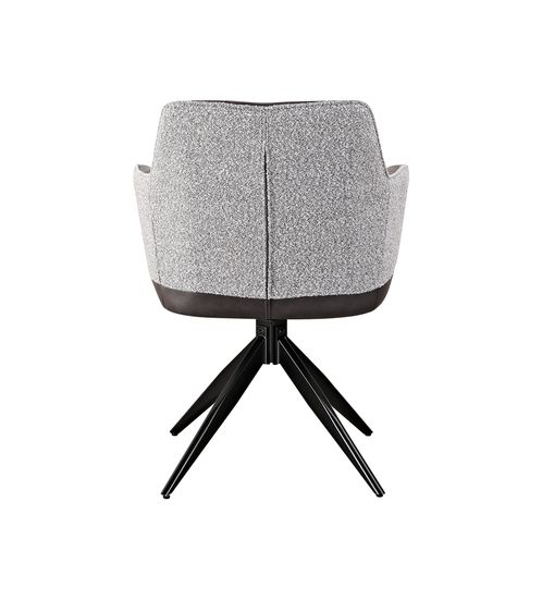 Стул обеденный Naya серый экокожа букле