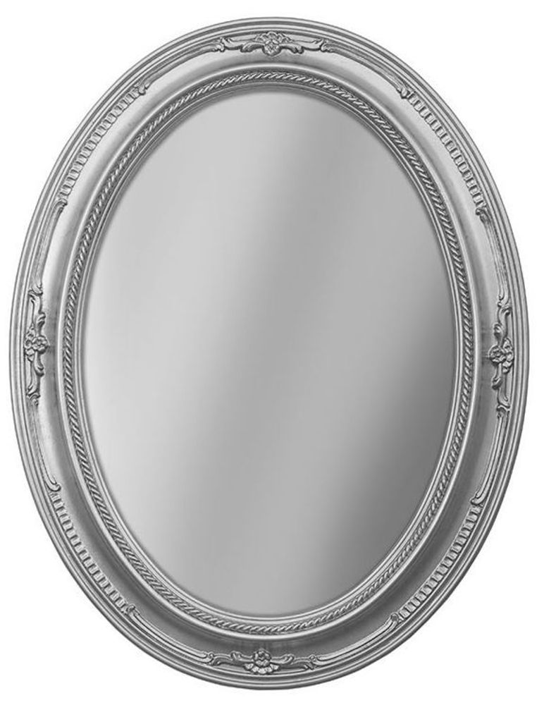 Зеркало ISABELLA овальное без фацета 670 арт. TS-004701-S/L поталь серебро