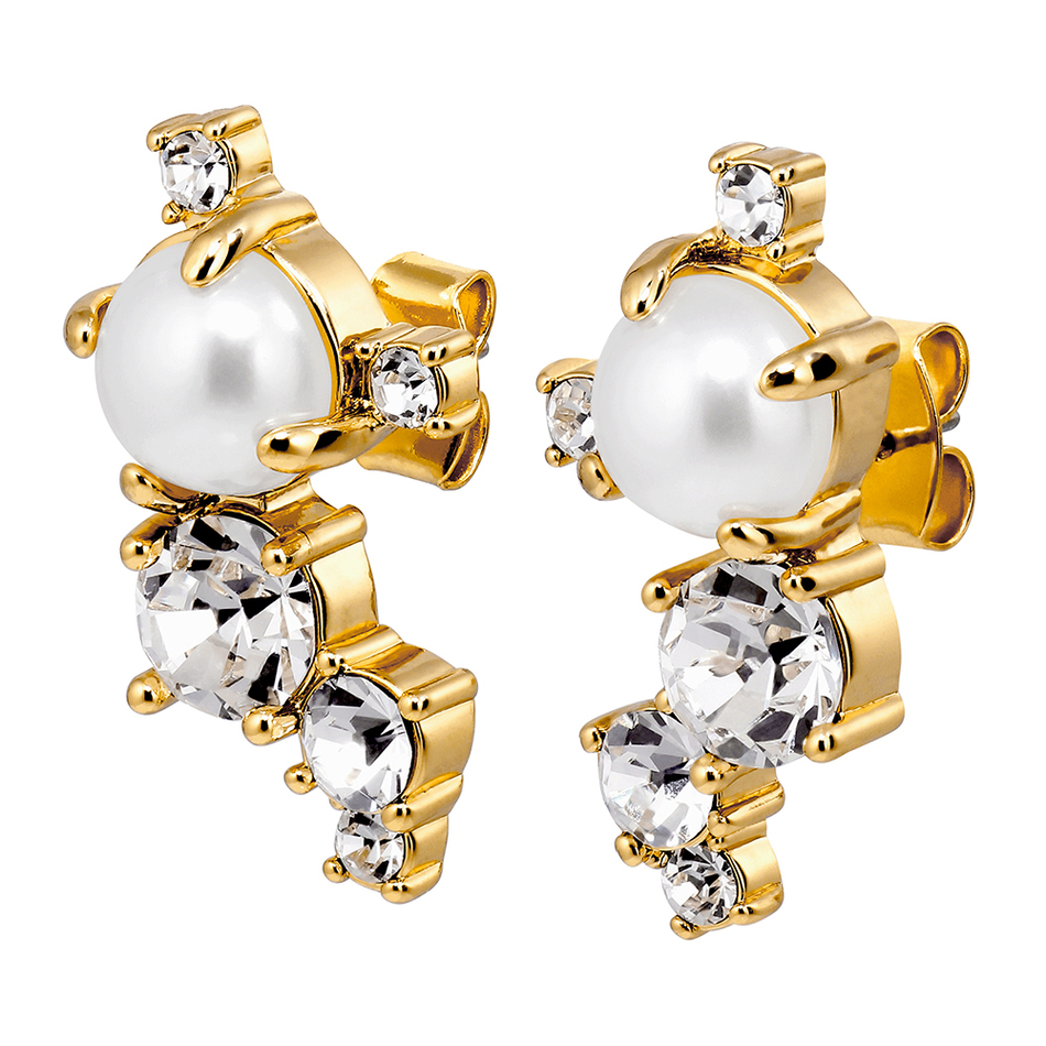 Серьги Dyrberg Kern CURRA SG CRYSTAL / WHITE PEARL 480085