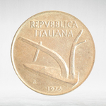 Italy 10 Lire 1976 R, VF