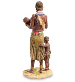 Veronese WS-728 Статуэтка «Африканка с детьми»