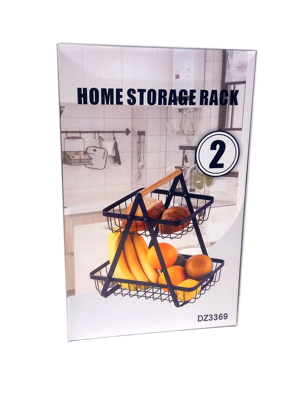 2-ярусная корзина для фруктов, съемная складная подставка для фруктов