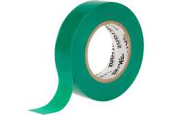 Изолента ПВХ KRANZ 0,13х19 мм, 25 м, зеленая KR-09-2203
