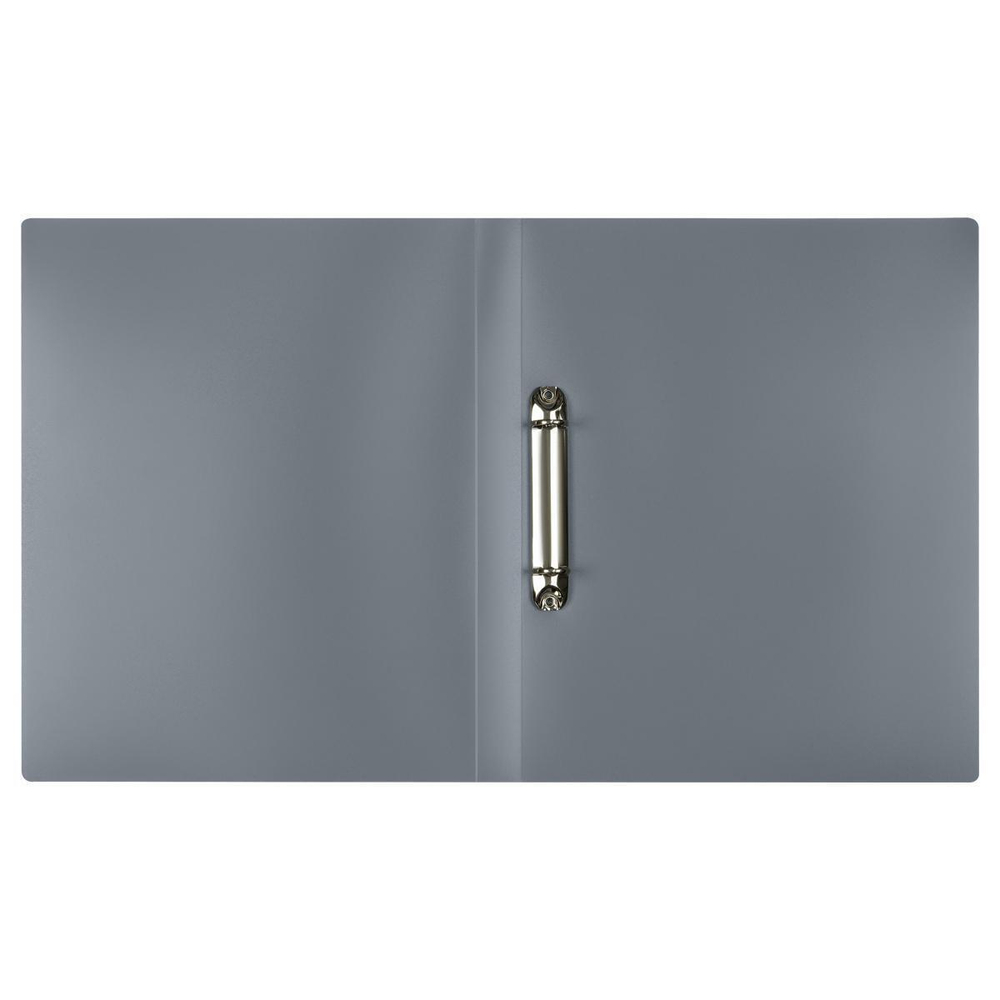 Папка на 2 кольцах А4 серая 25мм (Стамм)