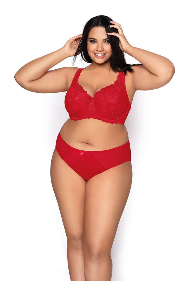 Красный бюстгальтер с плотной чашкой Carmela