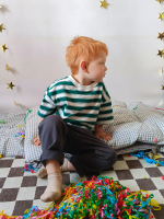 Футболка оверсайз Mjölk Green Stripes