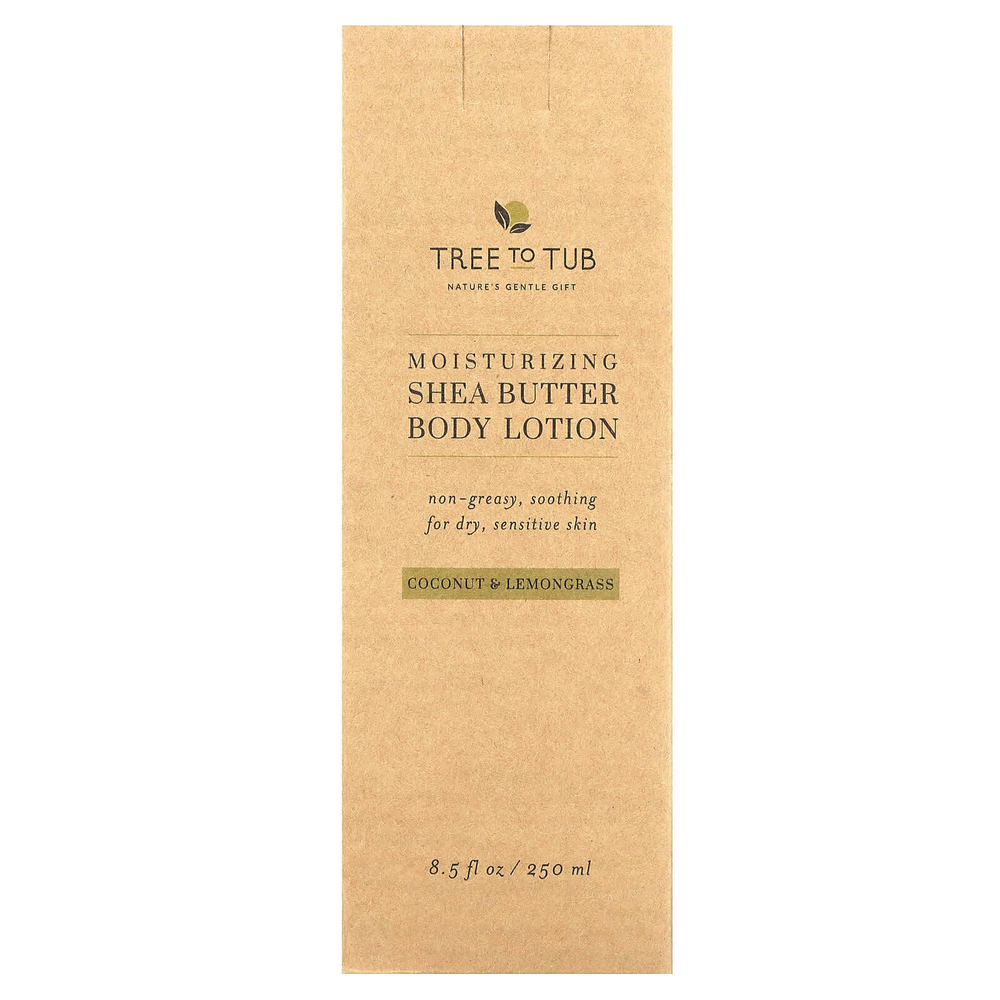 Tree To Tub, увлажняющий лосьон для тела с маслом ши, кокосом и лемонграссом, 250 мл (8,5 жидк. унции)