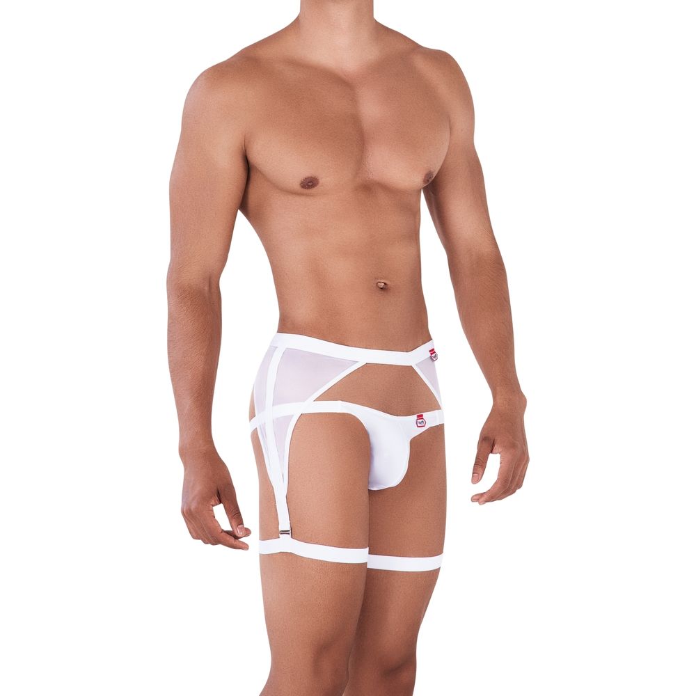 Мужские трусы джоки белые с поясом Pikante MAGNO JOCKSTRAP 034301