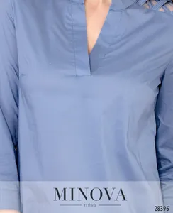 Блуза 4100-джинс Minova