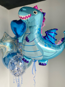 Воздушные шары на выписку дракон №833