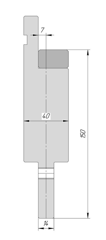 Адаптер пуансонов APH 50512 C7 H150 L150