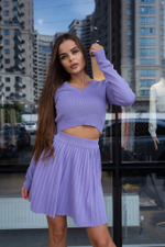 Костюм женский из короткого топа и юбки надяшоп