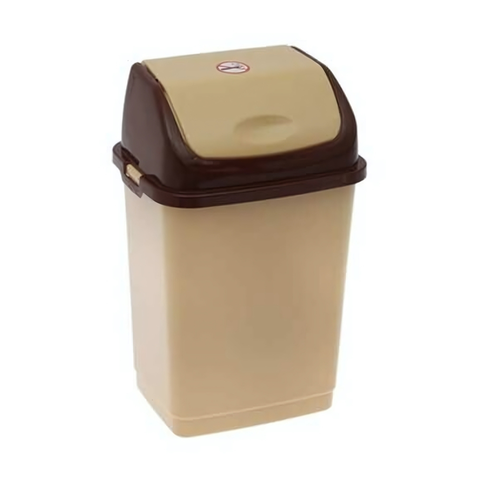 Ведро для мусора "Камелия", № 1, 4 л, бежевый / темно-кор, РП-1011