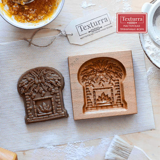 Пряничная доска Камин