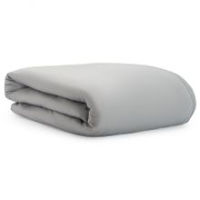 Комплект постельного белья из умягченного сатина серого цвета из коллекции Essential, 150х200 см