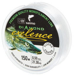 Леска монофильная Salmo Diamond EXELENCE FLUORO COATED Clear 150/050