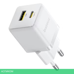 Сетевое зарядное устройство Baseus Palm C+U 30W EU Moon White (P1011160A213-00)