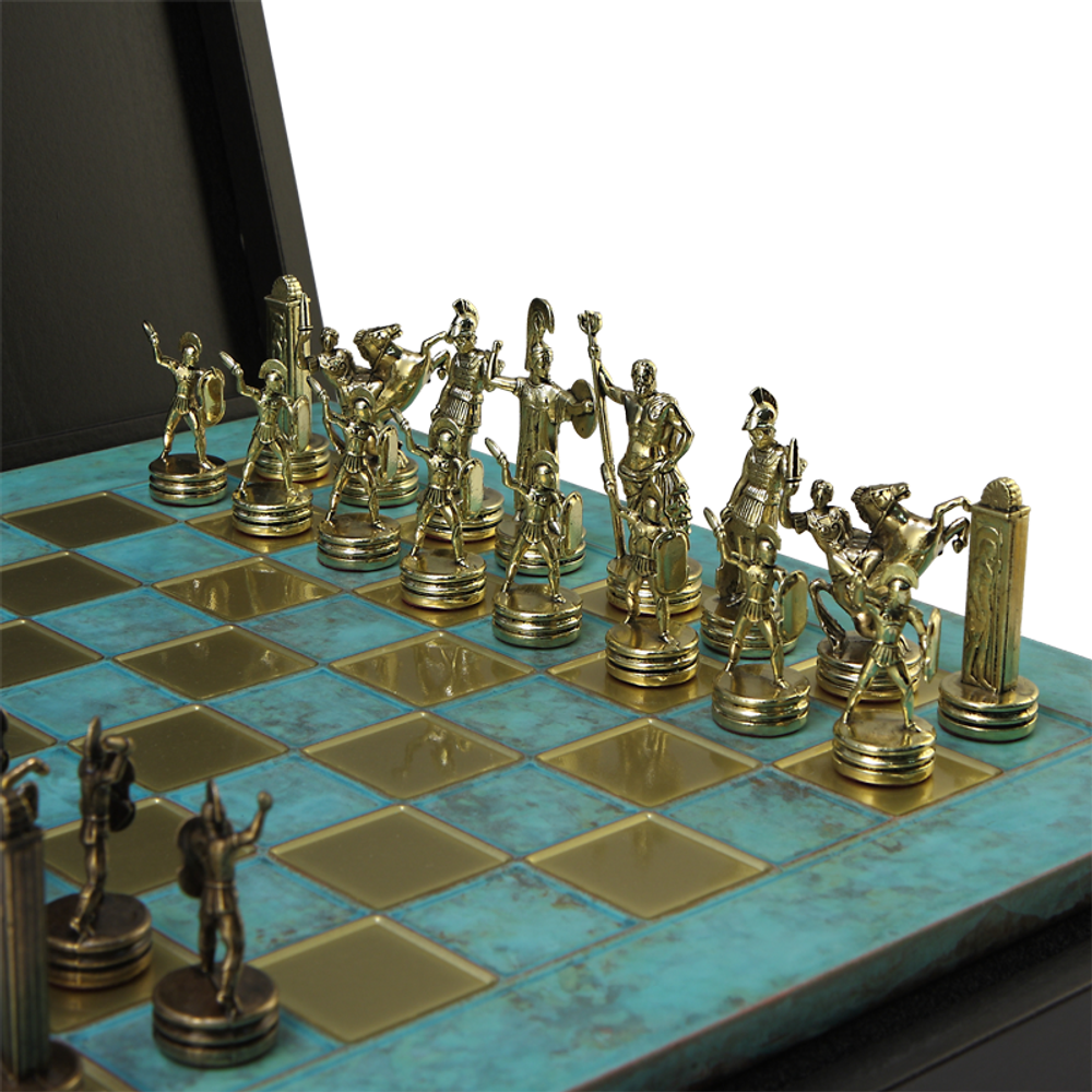 Manopoulos Шахматы оригинальные сувенирные "Троянская война"