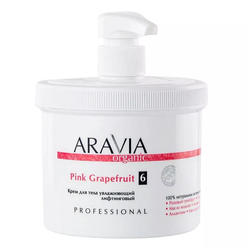 ARAVIA ORGANIC Крем для тела увлажняющий лифтинговый Pink Grapefruit, 550 мл