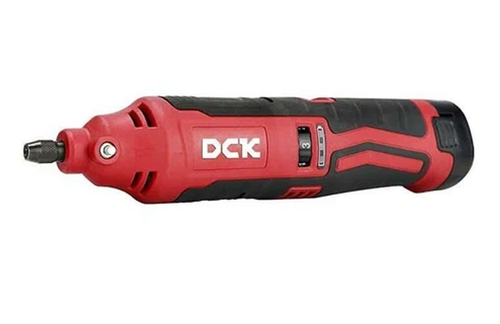Гравер аккумуляторный DCK KDSJ10 (TYPE EK) 12в, 2*2а/ч, цанга 3,2мм.
