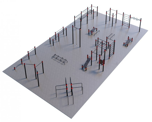 Проект Районная площадка для Воркаут и ГТО 3-7 (21 х 12 м)