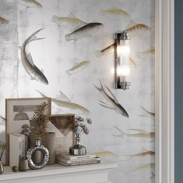 4823/2W WALLI ODL21 689 никель/прозрачный Настенный светильник E14 2*40W LORDI