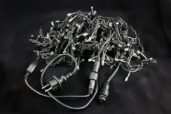 Бахрома-каучук 204 LED 6 м. 0,3*0,4*0.6 тепл.бел., мерц., черн.пр., IP65, Winner (ww.02.7B.204F+)