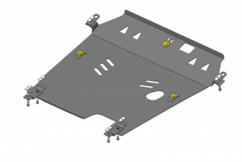 Защита картера Двигателя, КПП. 3 мм, Сталь. для Honda Crosstour 2008-2012 MOTODOR.10803