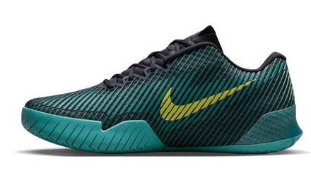 Мужские кроссовки теннисные Nike Zoom Vapor 11 - gridiron/mineral teal/action green/bright cactus