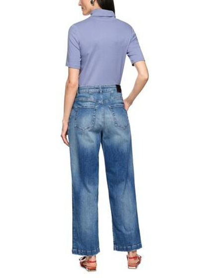 Marc Cain Джинсы свободного кроя с подворотами