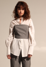 Блуза с широким манжетом