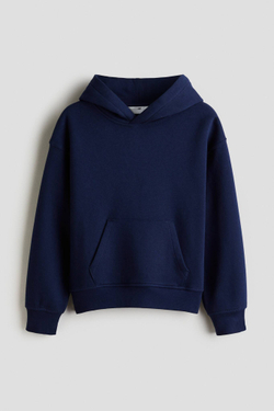 H&M Толстовка с капюшоном, темно-синий