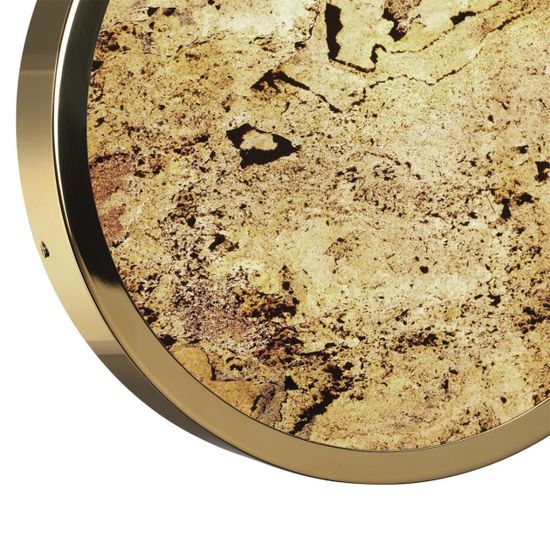 5079/24L L-VISION ODL24 535 зол./серо-беж./металл/натур.камень/акрил Настенный светильник с переключ.цветов.темпер. LED 24W 3000К/4000K/6000K BERGI