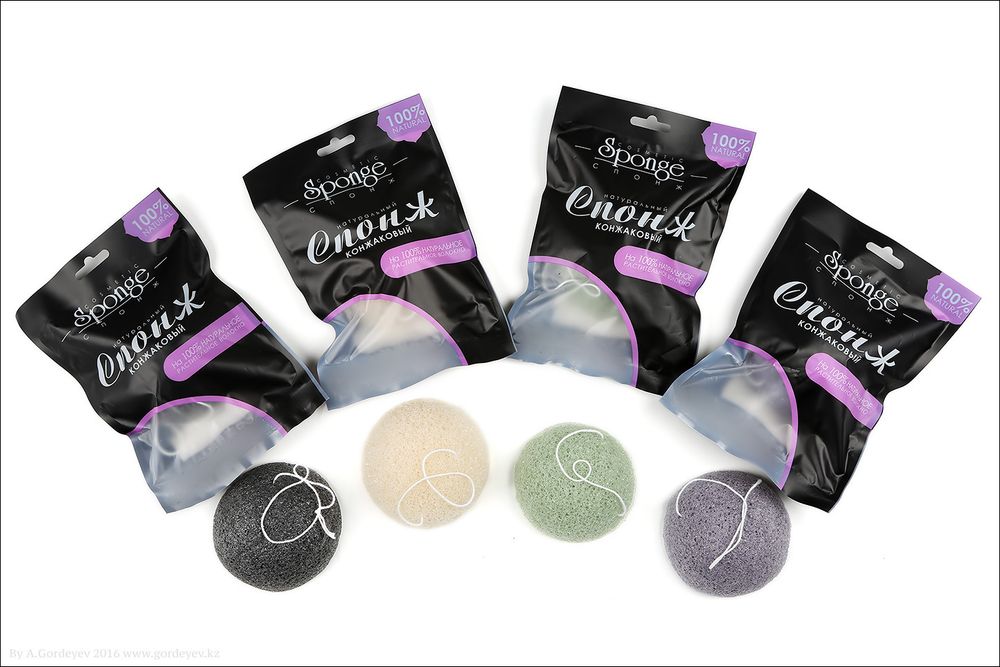 Конжаковый спонж натуральный Конжаковый спонж натуральный