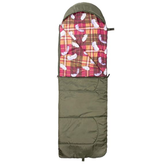 Спальный мешок Helios БАТЫР СОК-2 (220*70) зелёный (холлофайбер)