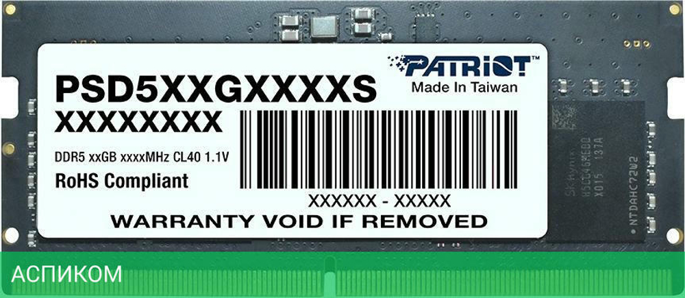 Оперативная память Patriot PSD58G480041S RTL
