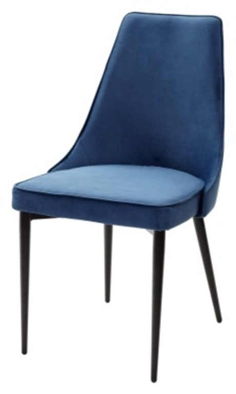 Стул М-City DISAUR Непал (Nepal-P) Синий 29, Велюр, Черный каркас