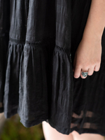 Сарафан на завязках короткий (черный)