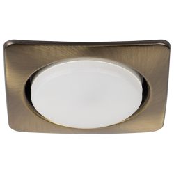 KL71 SB /1 (к) Светильник ЭРА под лампу Gx53 квадр.,220V, 13W, бронза | Встраиваемые светильники Для ламп GX53