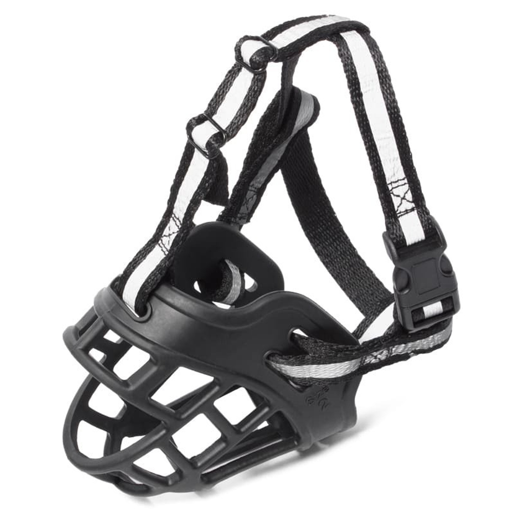 Намордник Triol силиконовый с нейлоновым ремешком №4, 85х55х125 мм