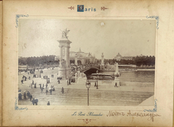 Paris / Париж. Альбом с фотографиями. Кон. XIX — нач. ХХ в. 12 л. (24 фот.).