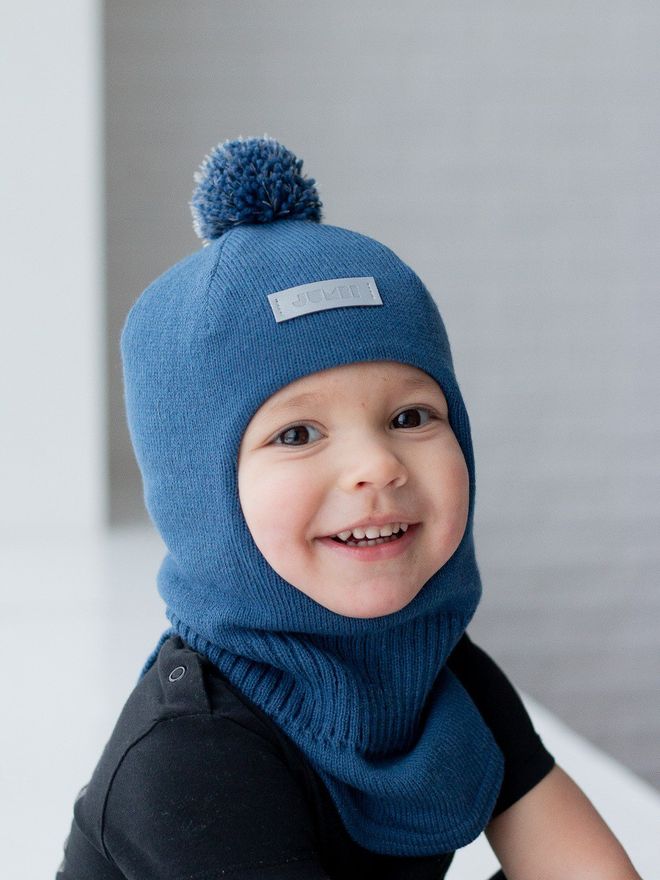 Шлем весенний/осенний вязаный (Гроза) ЧИП