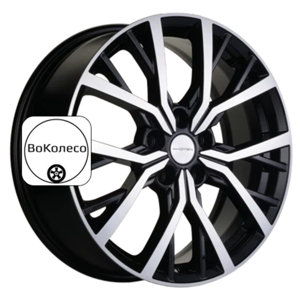 7x18/5x114,3 ET45 D60,1 KHW1806 (Changan/Geely/Lexus/Suzuki/Toyota) Black-FP Khomen Wheels