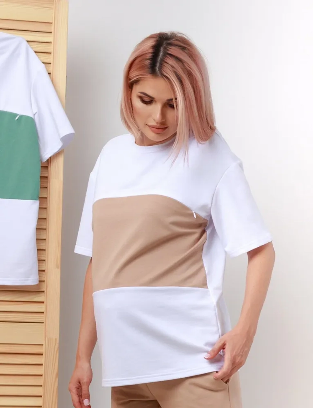 Футболка *Happy moms* для беременных и кормящих мам