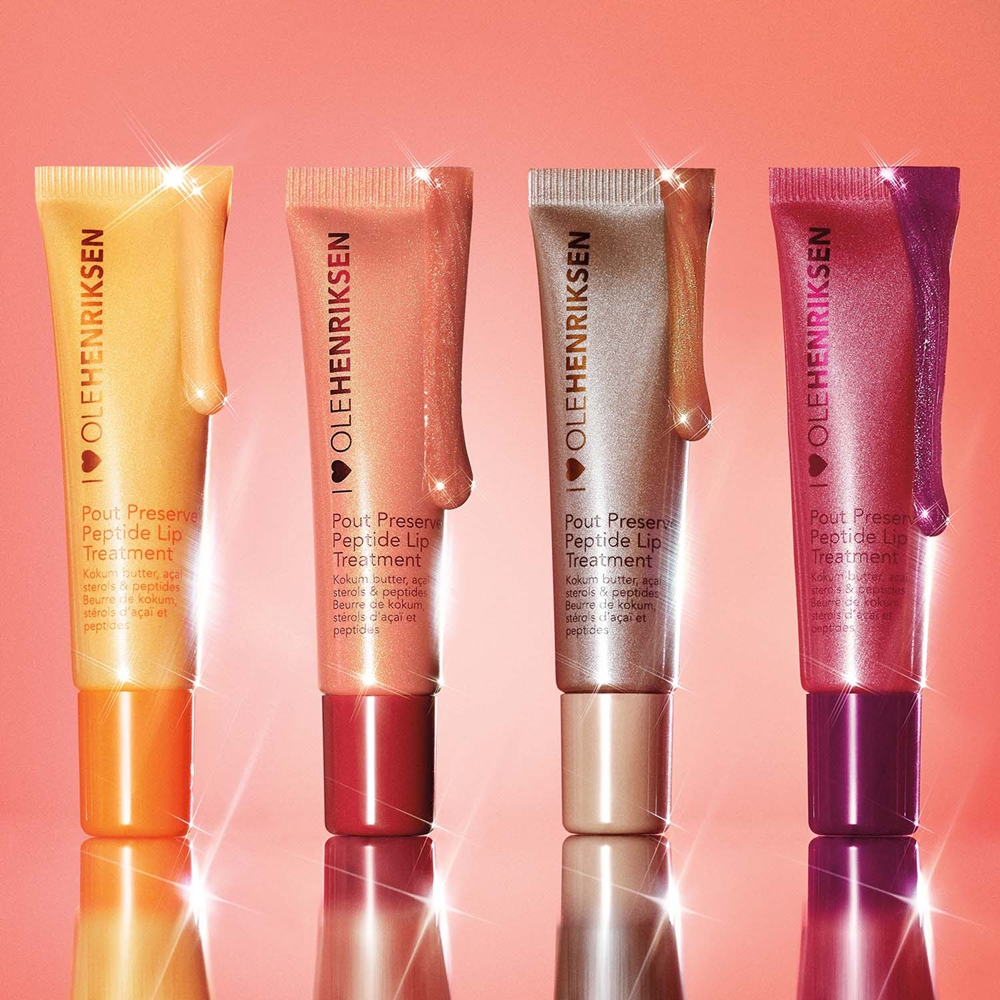 OLEHENRIKSEN Pout Preserve Peptide Lip Treatment - Увлажняющий блеск для губ оттенок Strawberry Sorbet Glimmer, 12 ml