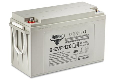 Тяговая аккумуляторная батарея RuTrike 6-EVF-120 (12V120A/H C3)
